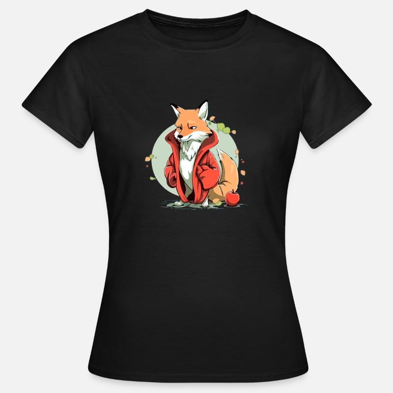 Zulo the fox - Women's T-Shirt - black