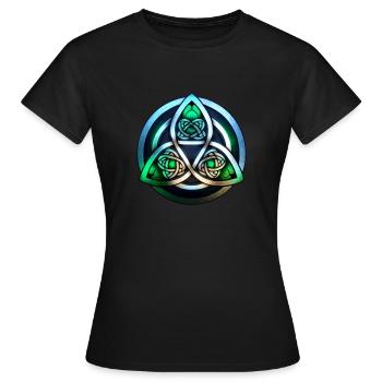 culture celte - T-shirt Femme - noir - Devant - AI Model Female 172 dark (172cm)