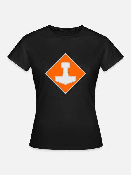 Mjölnir - Frauen T-Shirt - Schwarz