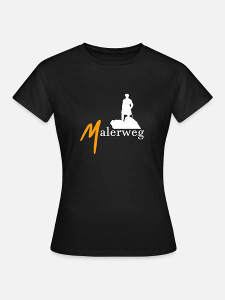 Malerweg - Frauen T-Shirt - Schwarz