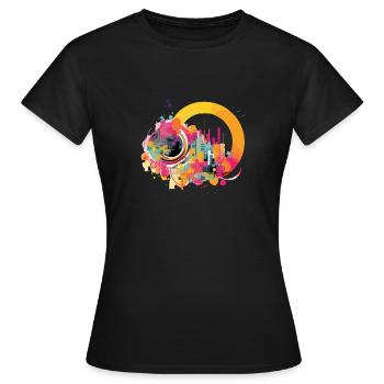 Design culture urbaine - T-shirt Femme - noir - Devant - AI Model Female 172 dark (172cm)