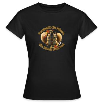 Versteckt die Nüsse - Frauen T-Shirt - Schwarz - Vorne - AI Model Female 172 dark (172cm)