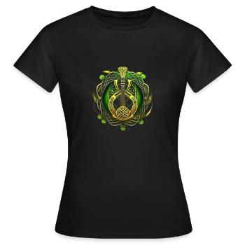Keltische Inspiration - Frauen T-Shirt - Schwarz - Vorne - AI Model Female 172 dark (172cm)