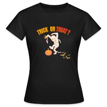 Trick or treat - Women's T-Shirt - black - Front - AI Model Female 172 dark (172cm)