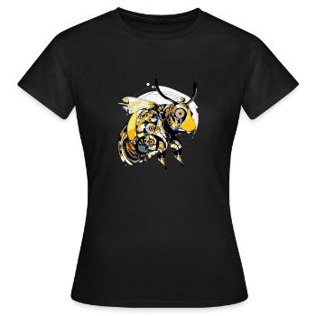 Die Greta-Biene - Frauen T-Shirt - Schwarz - Vorne - AI Model Female 172 dark (172cm)