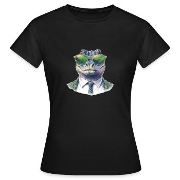 Alligator - T-shirt Femme - noir - Devant - AI Model Female 172 dark (172cm)