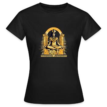 Le sphinx n°4 - T-shirt Femme - noir - Devant - AI Model Female 172 dark (172cm)