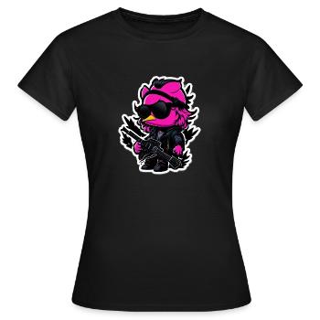 Canard de roche - T-shirt Femme - noir - Devant - AI Model Female 172 dark (172cm)