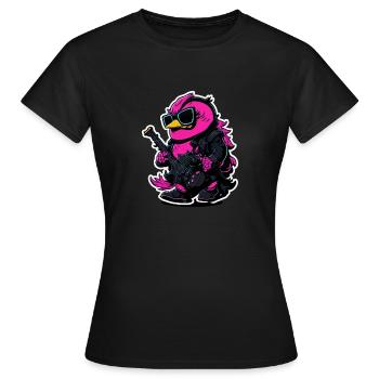 Canard de roche - T-shirt Femme - noir - Devant - AI Model Female 172 dark (172cm)