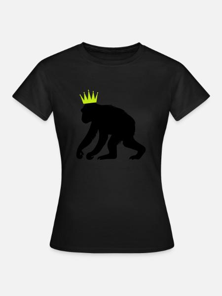Affenkönig - Frauen T-Shirt - Schwarz