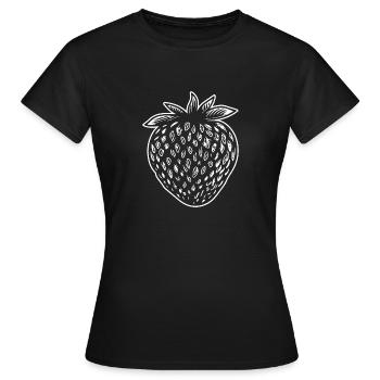 Fraise Fruit Fruit - T-shirt Femme - noir - Devant - AI Model Female 172 dark (172cm)
