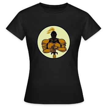knight - Frauen T-Shirt - Schwarz - Vorne - AI Model Female 172 dark (172cm)