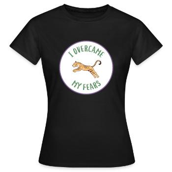furchtlos - Frauen T-Shirt - Schwarz - Vorne - AI Model Female 172 dark (172cm)
