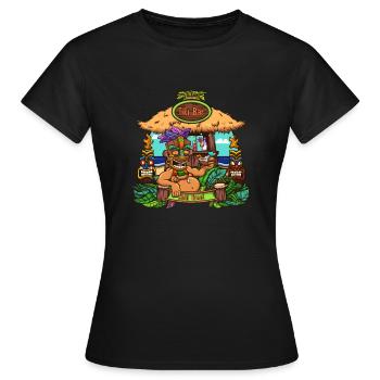 Tiki-Bar - Frauen T-Shirt - Schwarz - Vorne - AI Model Female 172 dark (172cm)