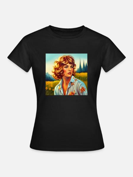 70`s Woman - Frauen T-Shirt - Schwarz