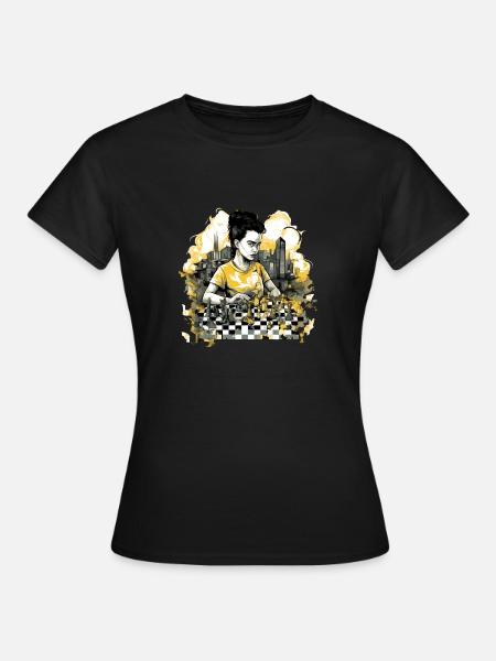 Frid im Schachklub - Frauen T-Shirt - Schwarz