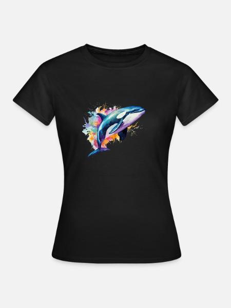 orque colorée - T-shirt Femme - noir