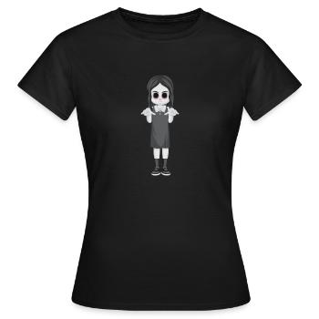 fille horreur 3 - T-shirt Femme - noir - Devant - AI Model Female 172 dark (172cm)