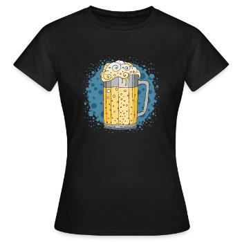 Becher - Frauen T-Shirt - Schwarz - Vorne - AI Model Female 172 dark (172cm)