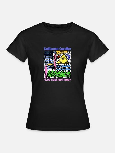 Die sieben Hügel - Frauen T-Shirt - Schwarz