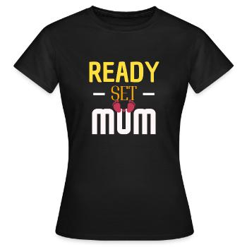 Tshirt Mum, Mom gift - T-shirt Femme - noir - Devant - AI Model Female 172 dark (172cm)