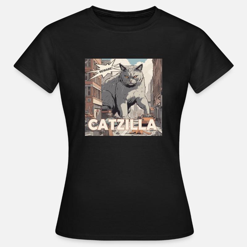 CATZILLA - Women's T-Shirt - black