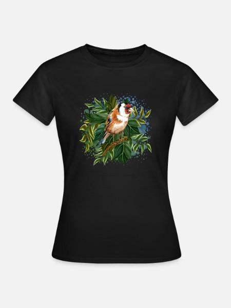 Vogel - Frauen T-Shirt - Schwarz