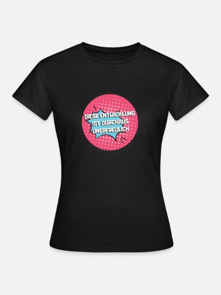 Diese Entwicklung... - Frauen T-Shirt - Schwarz