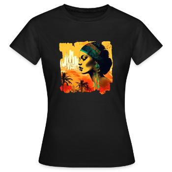 Rio de Janeiro, la célèbre métropole du Brésil - T-shirt Femme - noir - Devant - AI Model Female 172 dark (172cm)