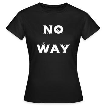 Pas question - T-shirt Femme - noir - Devant - AI Model Female 172 dark (172cm)