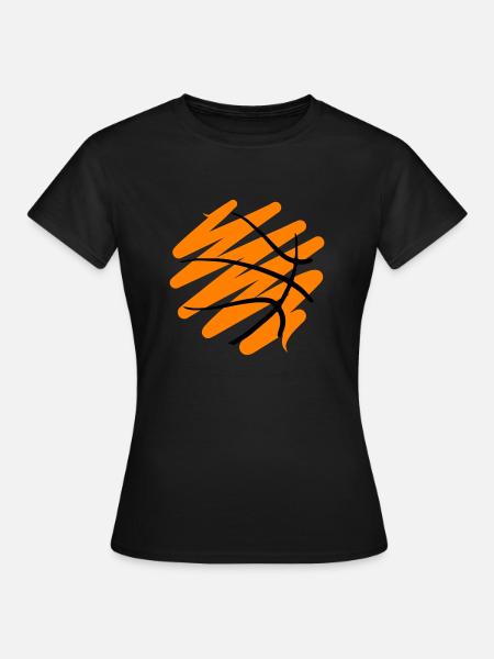 Abstract Basketball Design - Women's T-Shirt - black