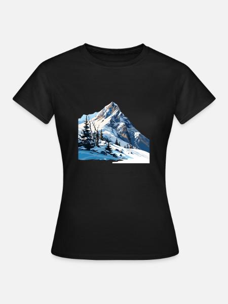 Endlich Winter - Frauen T-Shirt - Schwarz