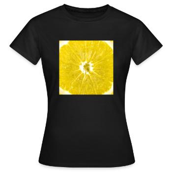 Slice of lemon - Women's T-Shirt - black - Front - AI Model Female 172 dark (172cm)