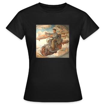 Diego Flying Machine - Women's T-Shirt - black - Front - AI Model Female 172 dark (172cm)