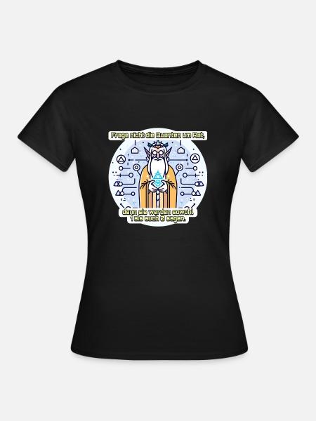 Quanten sind Elben - Frauen T-Shirt - Schwarz