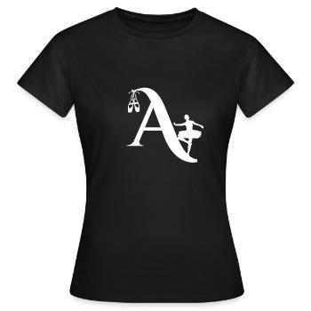Brief an Ballerina - Frauen T-Shirt - Schwarz - Vorne - AI Model Female 172 dark (172cm)