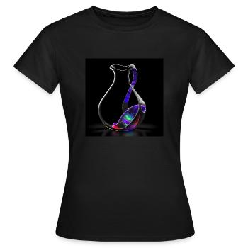 Kleinsche Flasche -01- - Frauen T-Shirt - Schwarz - Vorne - AI Model Female 172 dark (172cm)