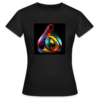 Kleinsche Flasche -04- - Frauen T-Shirt - Schwarz - Vorne - AI Model Female 172 dark (172cm)