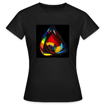 Kleinsche Flasche -05- - Frauen T-Shirt - Schwarz - Vorne - AI Model Female 172 dark (172cm)