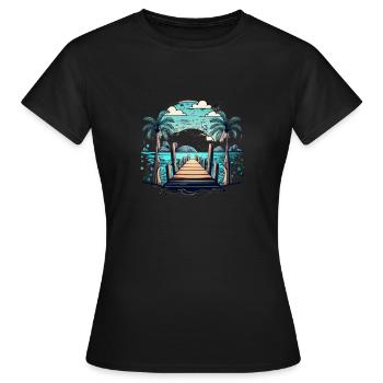 Holiday - Frauen T-Shirt - Schwarz - Vorne - AI Model Female 172 dark (172cm)