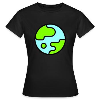 Mother Earth - Frauen T-Shirt - Schwarz - Vorne - AI Model Female 172 dark (172cm)