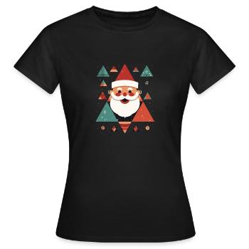 Père Noël Père Noël - T-shirt Femme - noir - Devant - AI Model Female 172 dark (172cm)