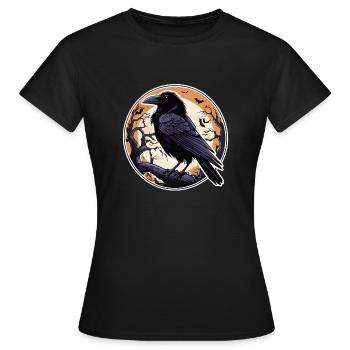 Halloween or Hard Rock - Raven - Women's T-Shirt - black - Front - AI Model Female 172 dark (172cm)