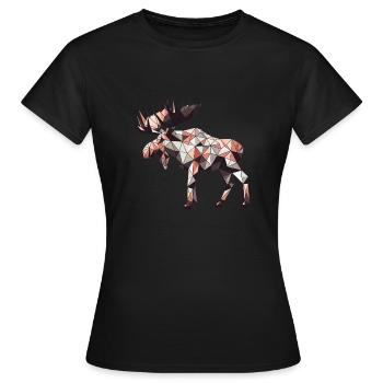 Moose // mosses - Women's T-Shirt - black - Front - AI Model Female 172 dark (172cm)