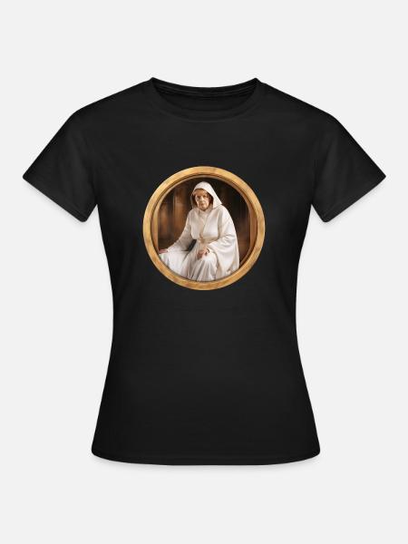 Holy Merkel - Frauen T-Shirt - Schwarz