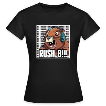 Gaming Bober RUSH B - Women's T-Shirt - black - Front - AI Model Female 172 dark (172cm)