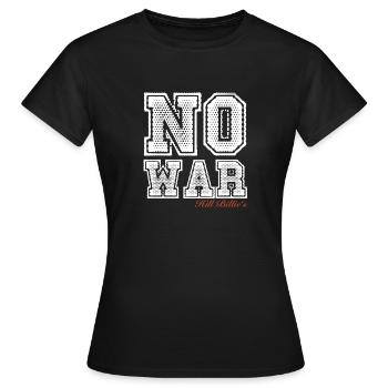 NO WAR - Frauen T-Shirt - Schwarz - Vorne - AI Model Female 172 dark (172cm)