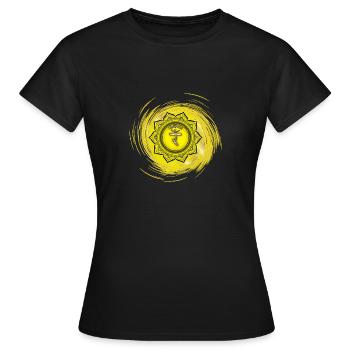 Manipura Troisième Chakra - T-shirt Femme - noir - Devant - AI Model Female 172 dark (172cm)