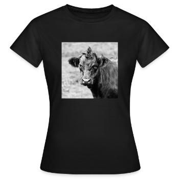 Bétail - T-shirt Femme - noir - Devant - AI Model Female 172 dark (172cm)