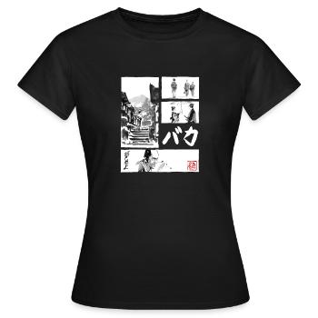 Baka manga für schwarz - Frauen T-Shirt - Schwarz - Vorne - AI Model Female 172 dark (172cm)